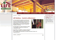 Desktop Screenshot of life-holzbau.de